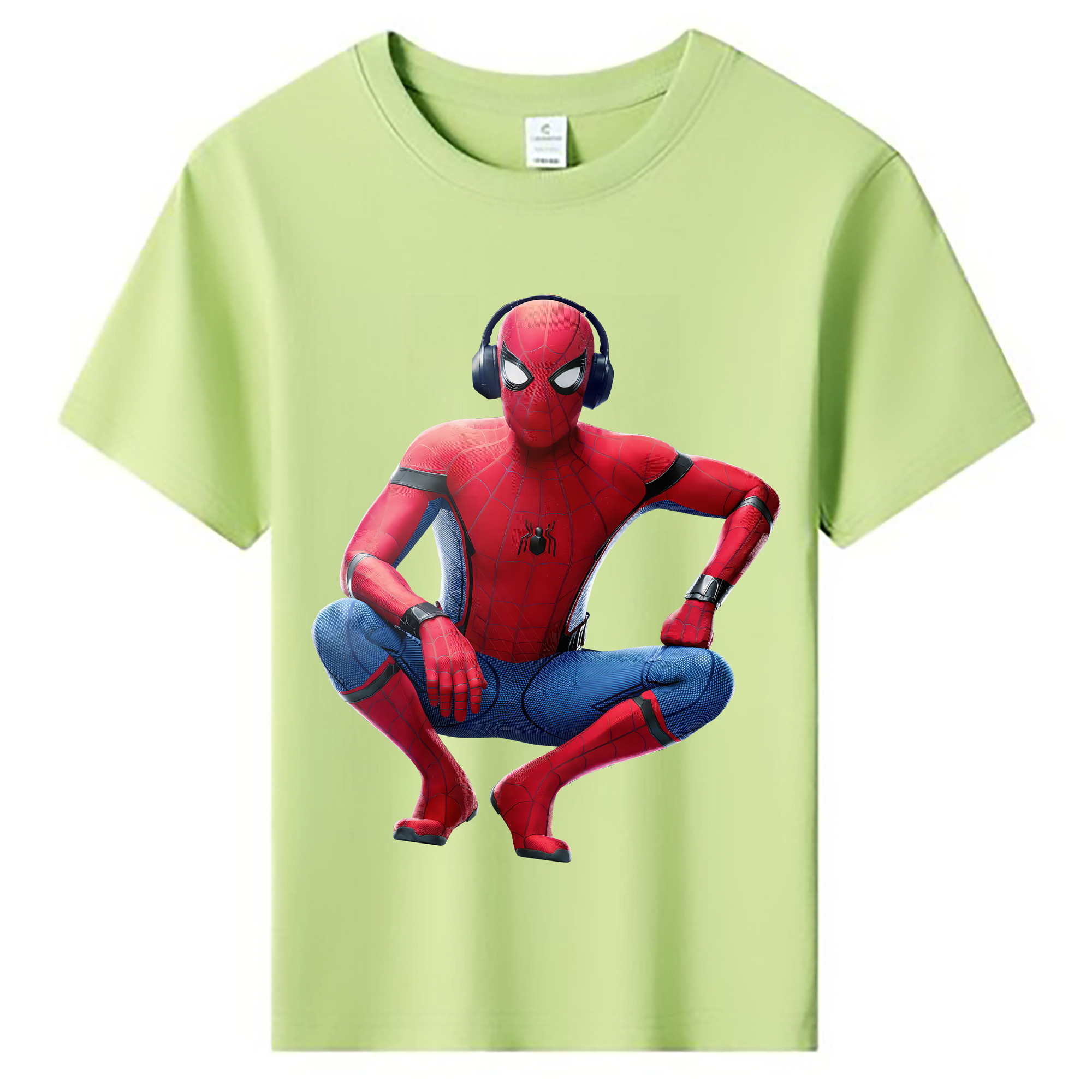 （画像用） Spider Man スパイダーマン 綿100％キッズTシャツ（フロントプリント）